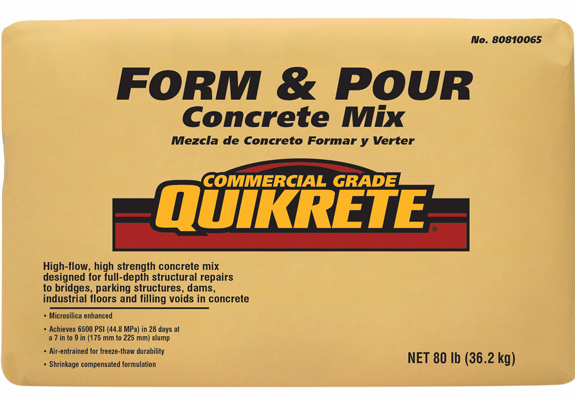 Form and Pour Concrete Mix