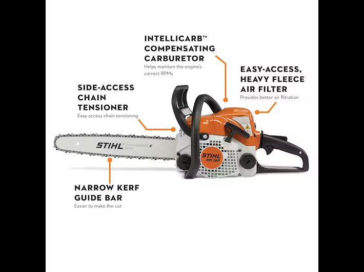 Stihl MS180 Chainsaw with Features