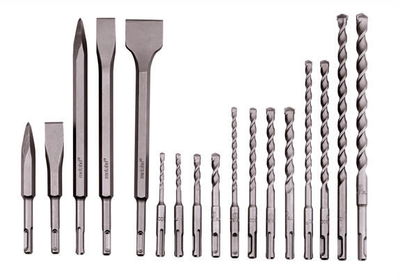 Drill bits and chisel set